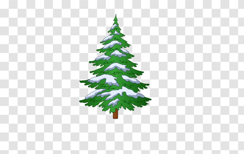 Snow Fir Christmas Tree Clip Art - Leaf - Free To Pull The Image Transparent PNG