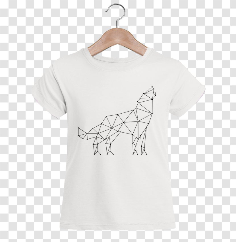 T-shirt Sleeve Fashion Glove - Active Shirt - Geometric Wolf Transparent PNG