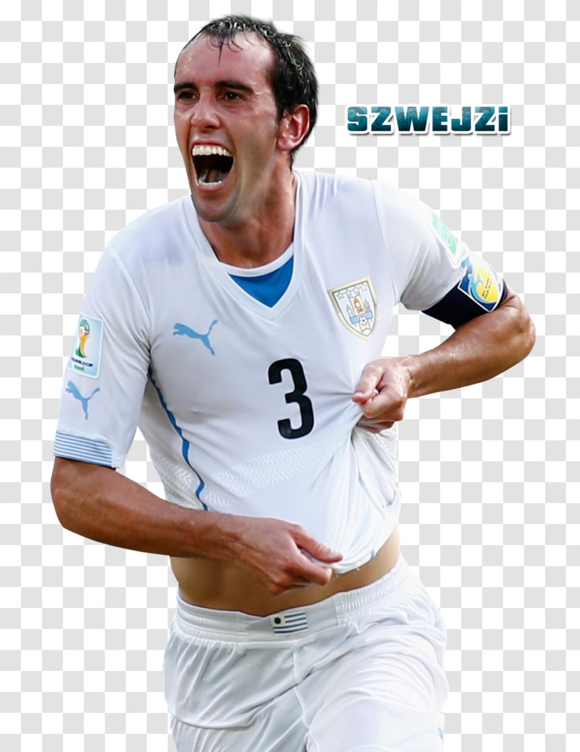 Diego Godín Uruguay National Football Team Player Jersey - Muscle Transparent PNG
