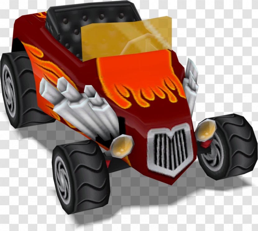 Crash Tag Team Racing Of The Titans Nitro Kart Car - Playstation 2 - Accident Transparent PNG