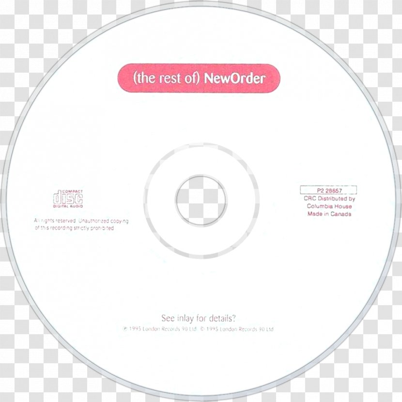 Brand Compact Disc Font - New Order Transparent PNG