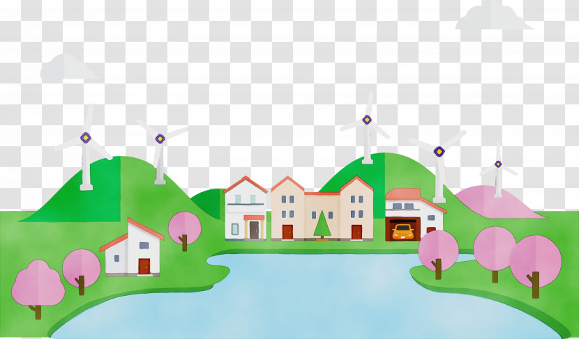 Green Residential Area Computer M Transparent PNG