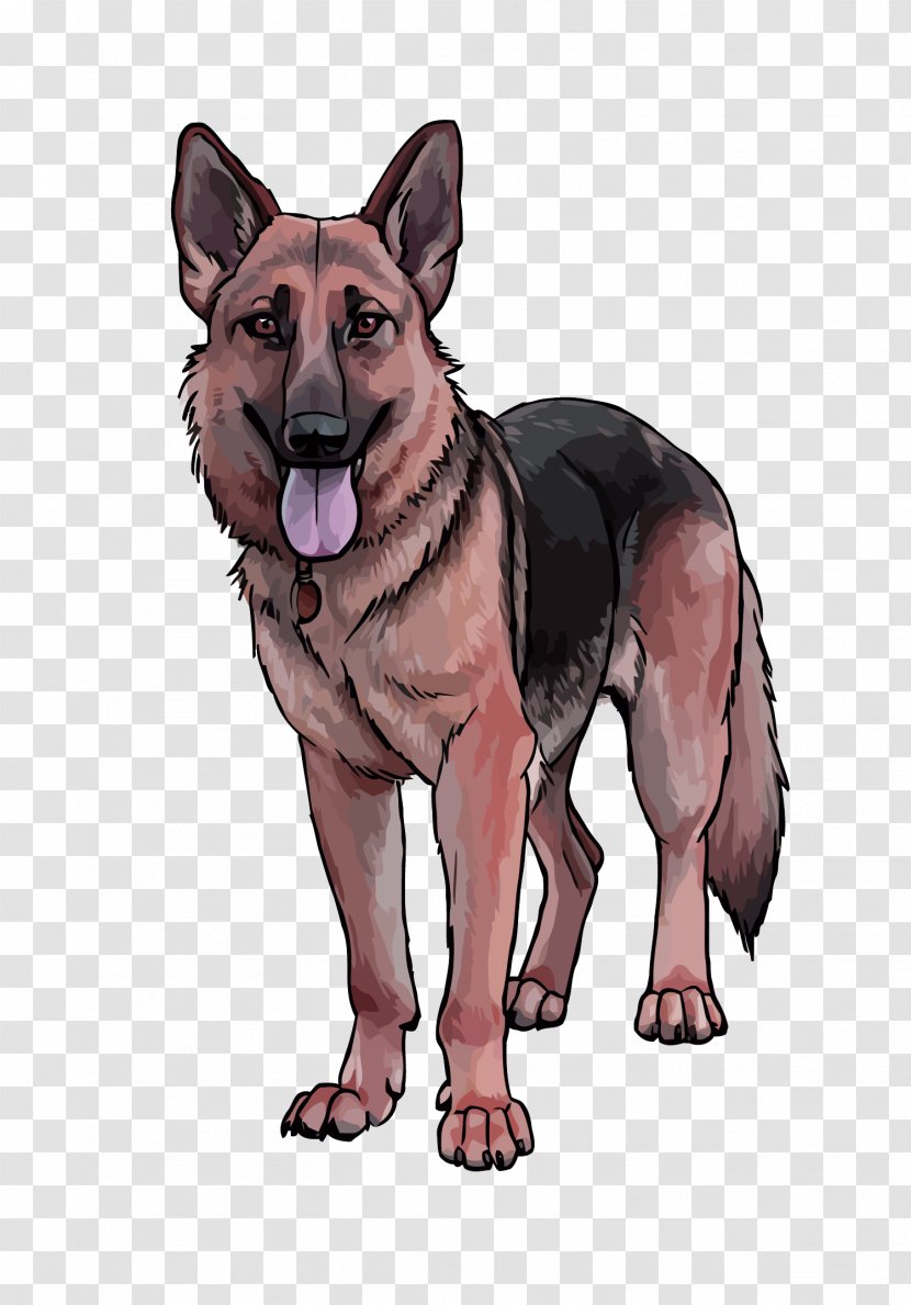 German Shepherd King Kunming Wolfdog - Vulnerable Native Breeds - Dog Vector Transparent PNG