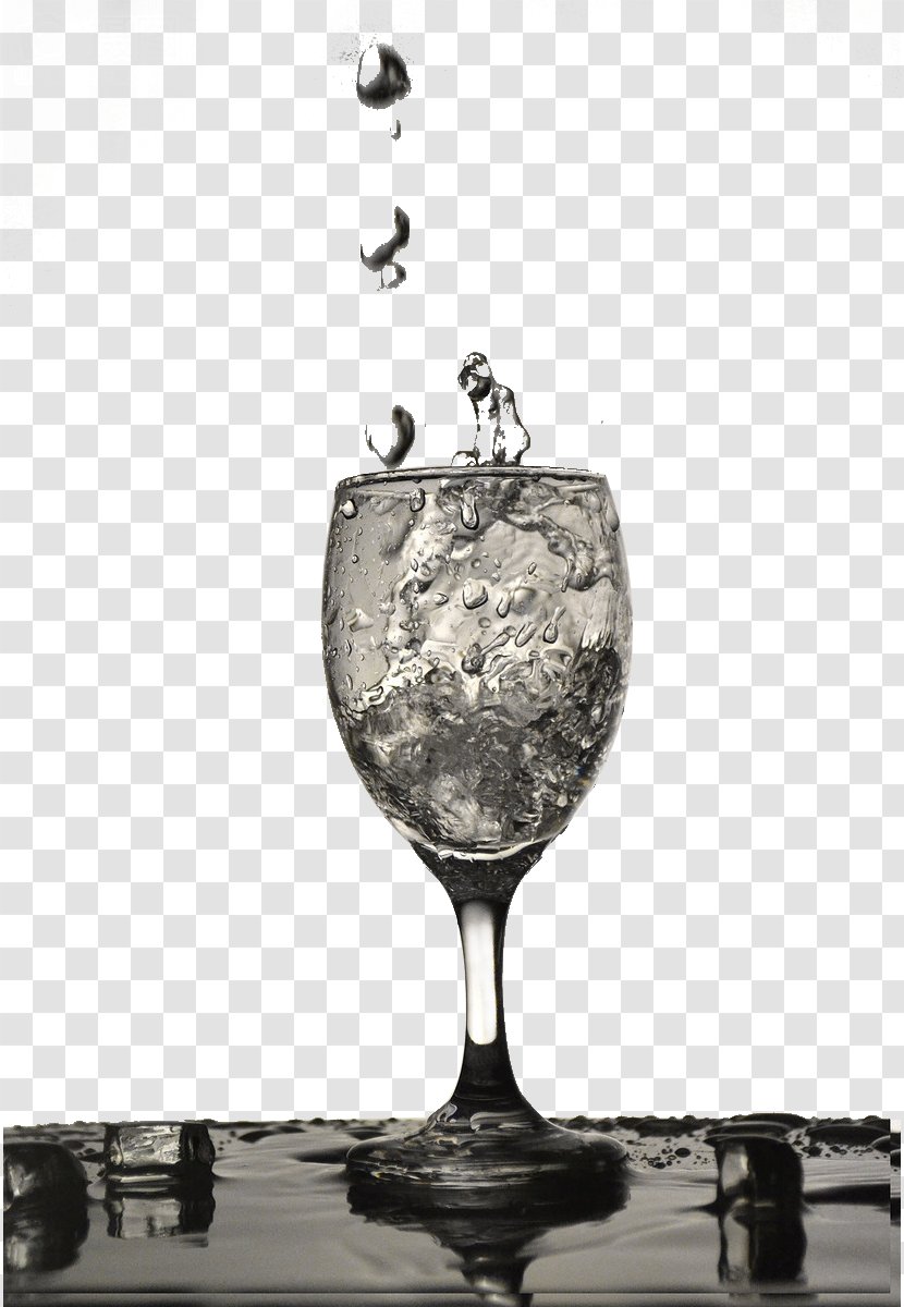 Bottled Water Glass Drink Drop - Food - The In Goblet Transparent PNG