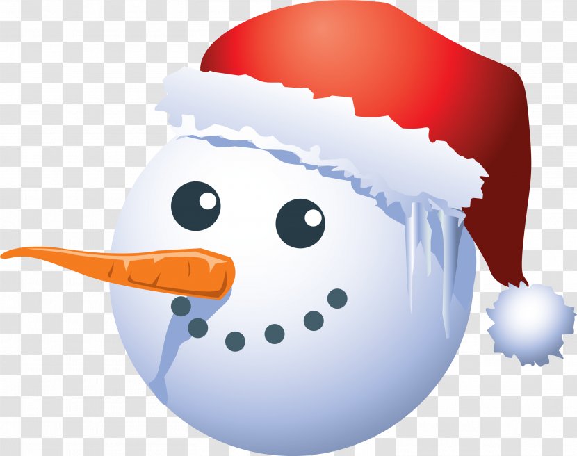 Snowman Christmas Clip Art - Smile - Little Fresh White Transparent PNG