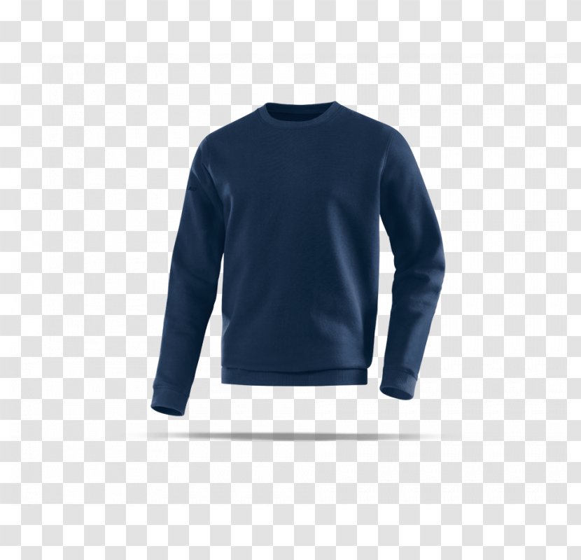 Long-sleeved T-shirt Jako Team Sweat Sweatshirt Blue F04 Shoulder - Hoodie Shirt Transparent PNG