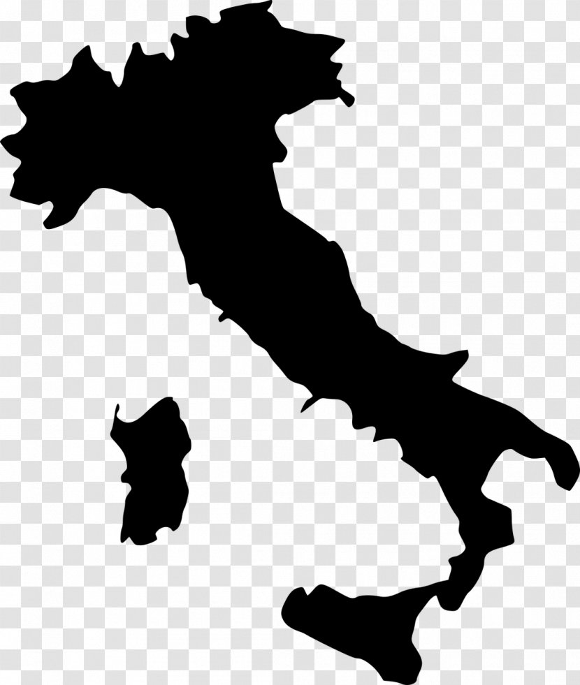 Regions Of Italy Vector Map Clip Art Transparent PNG
