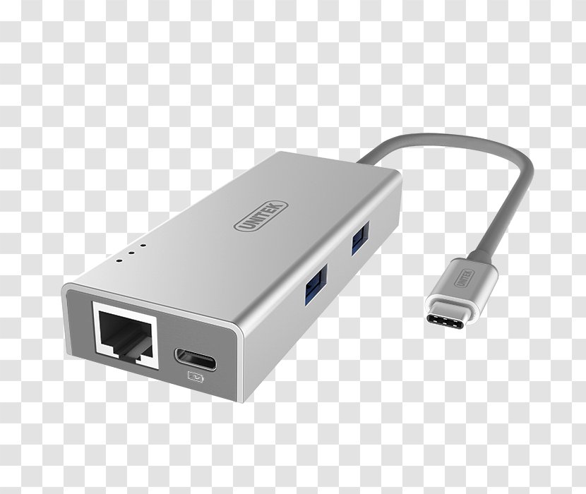 Adapter HDMI Ethernet Hub USB 3.0 - Local Area Network - Laptop Power Cord Extension Transparent PNG