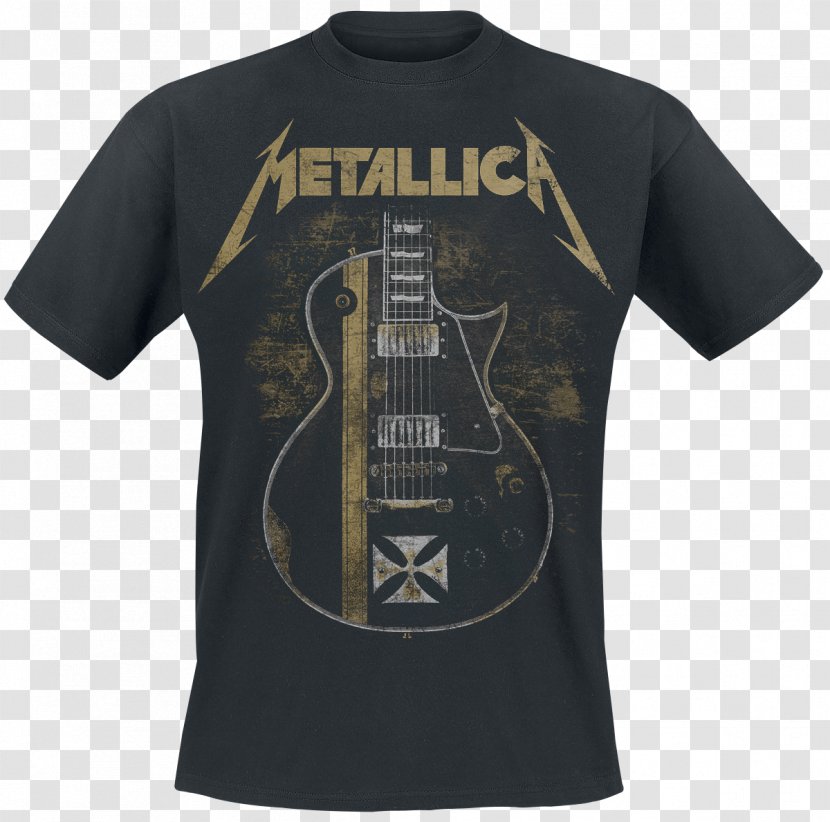 T-shirt Metallica Guitar Heavy Metal Hoodie - Flower Transparent PNG