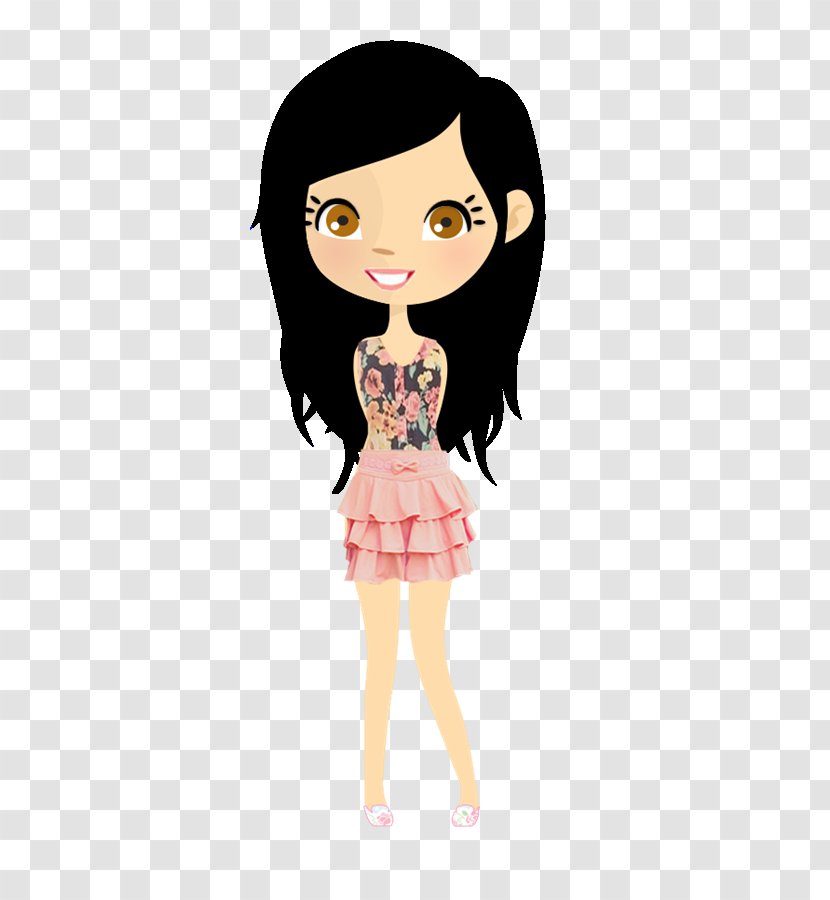 Doll Black Hair Accesorio Child - Silhouette Transparent PNG