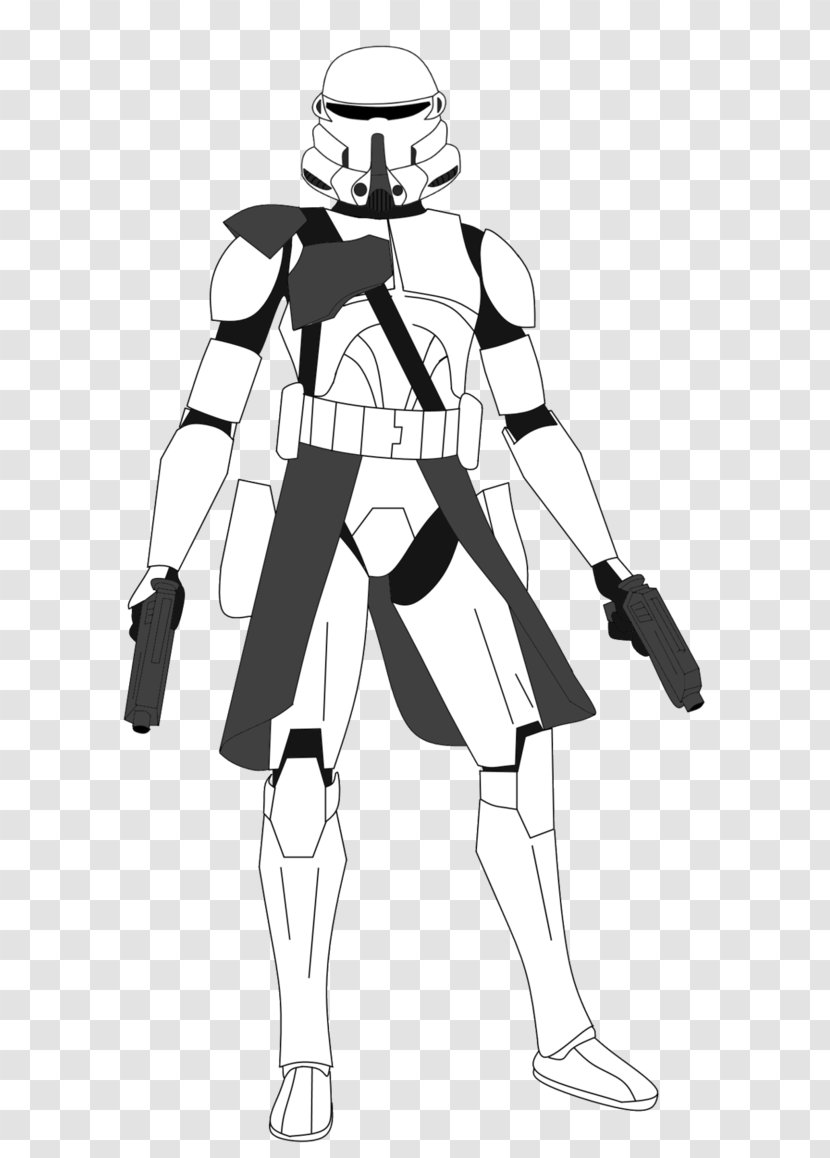 Clone Trooper Drawing Paratrooper Helmet Wars - Male - Star Transparent PNG