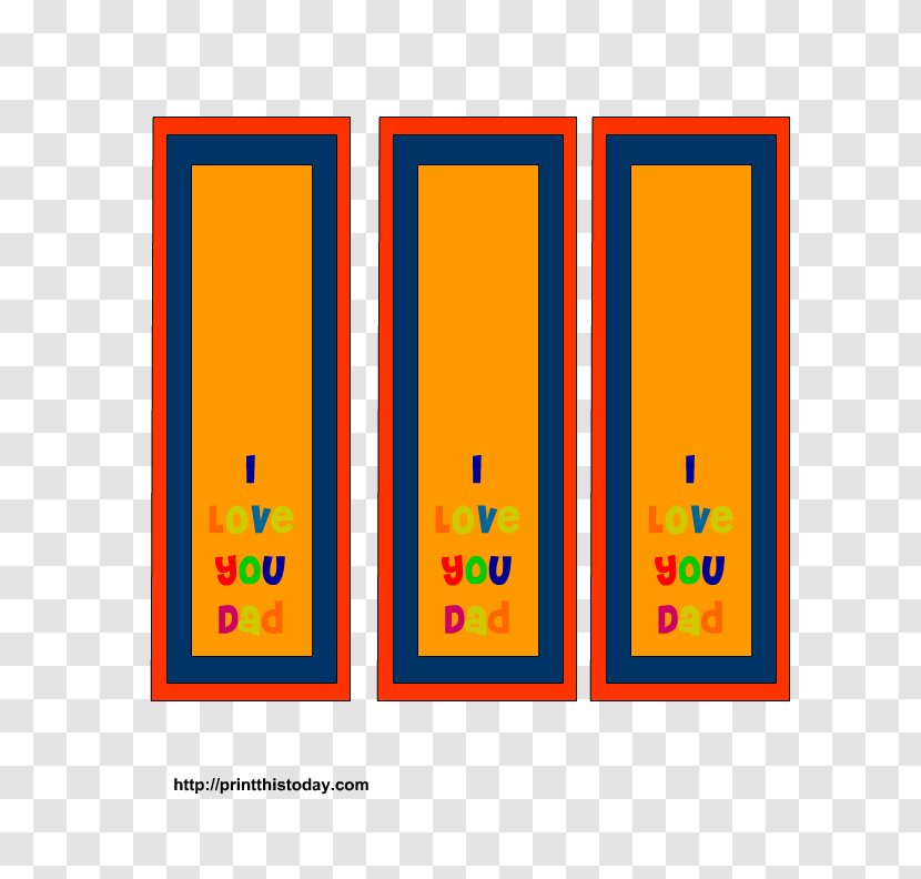 Bookmark Father's Day National Grandparents - Father - Creative Transparent PNG