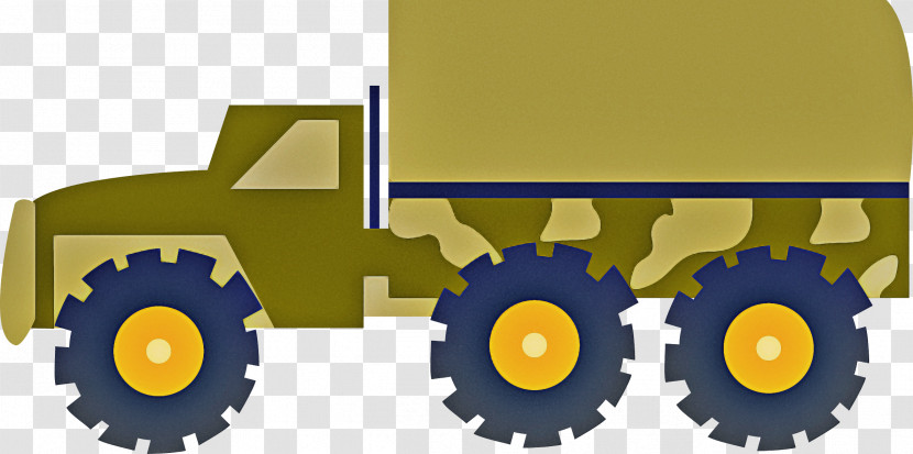Yellow Tractor Gear Vehicle Wheel Transparent PNG