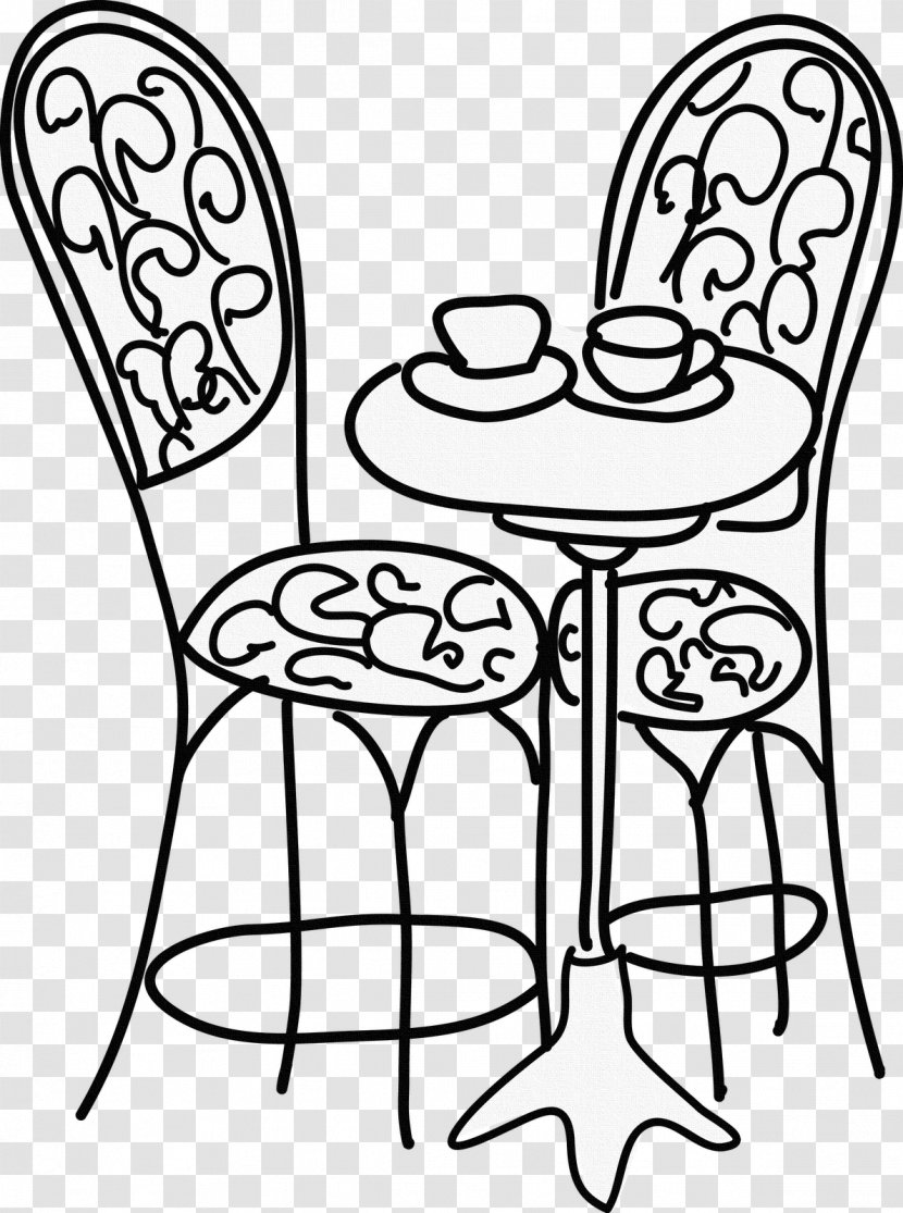 Table Drawing Chair Image Vector Graphics - Outdoor Furniture Transparent PNG