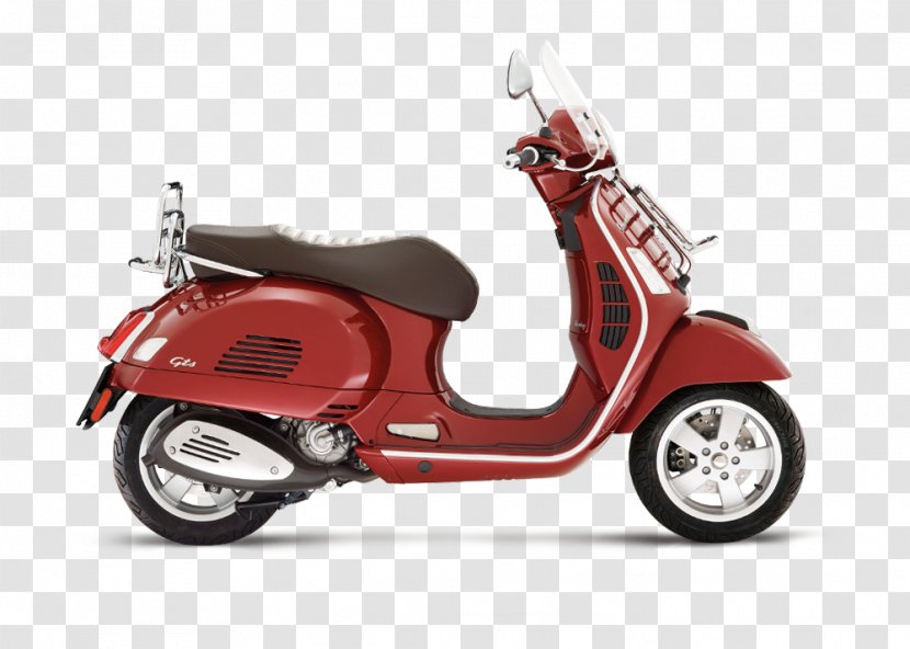 Piaggio Vespa GTS 300 Super Scooter Touring Motorcycle - Engine Transparent PNG