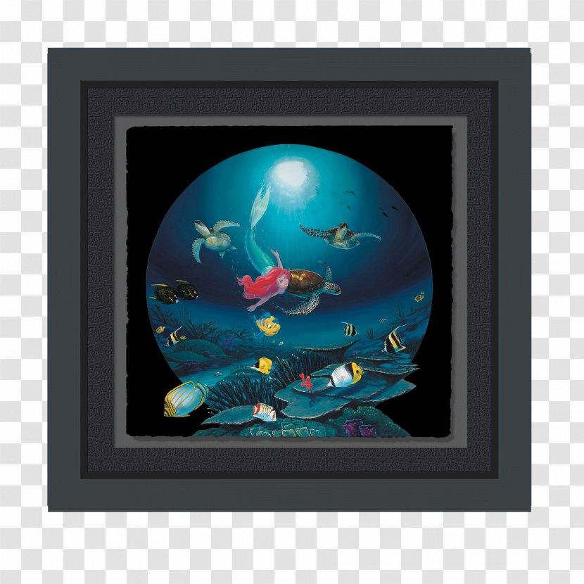 Ariel ArtInsights Turtle Giclée - Wyland Galleries Of Sarasota Transparent PNG