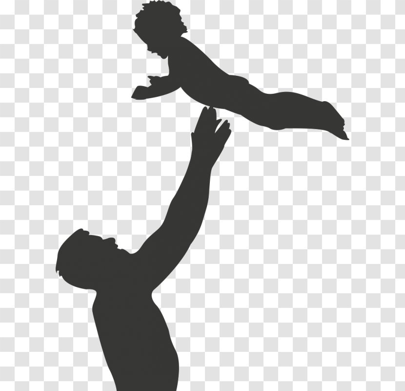 Silhouette Child Father Son Transparent PNG