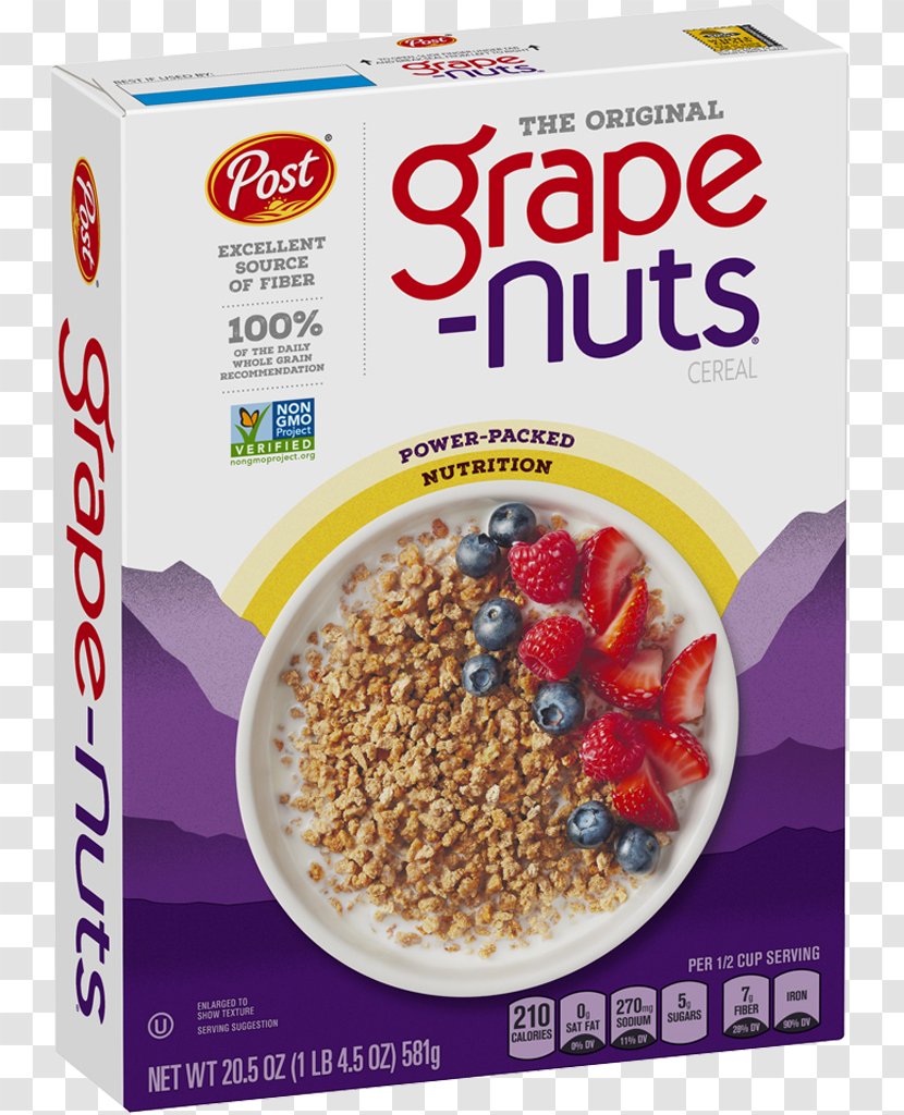 Post Grape-Nut Flakes Breakfast Cereal Whole Grain Holdings Inc - Grape Transparent PNG