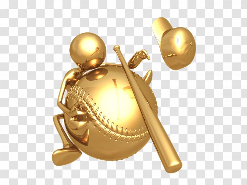 Photography Software Clip Art - Material - Gold Baseball Player Transparent PNG