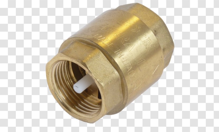 Check Valve Brass Screw Thread Stainless Steel - Silhouette Transparent PNG