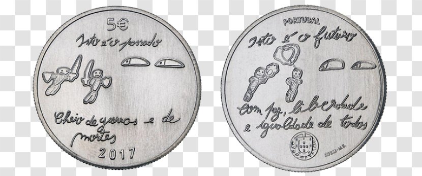 Portuguese Euro Coins Portugal Currency - 2 Coin Transparent PNG