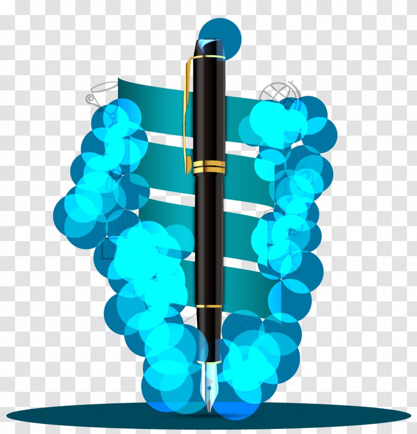 Pen Color - Turquoise - Creative And Colorful Transparent PNG