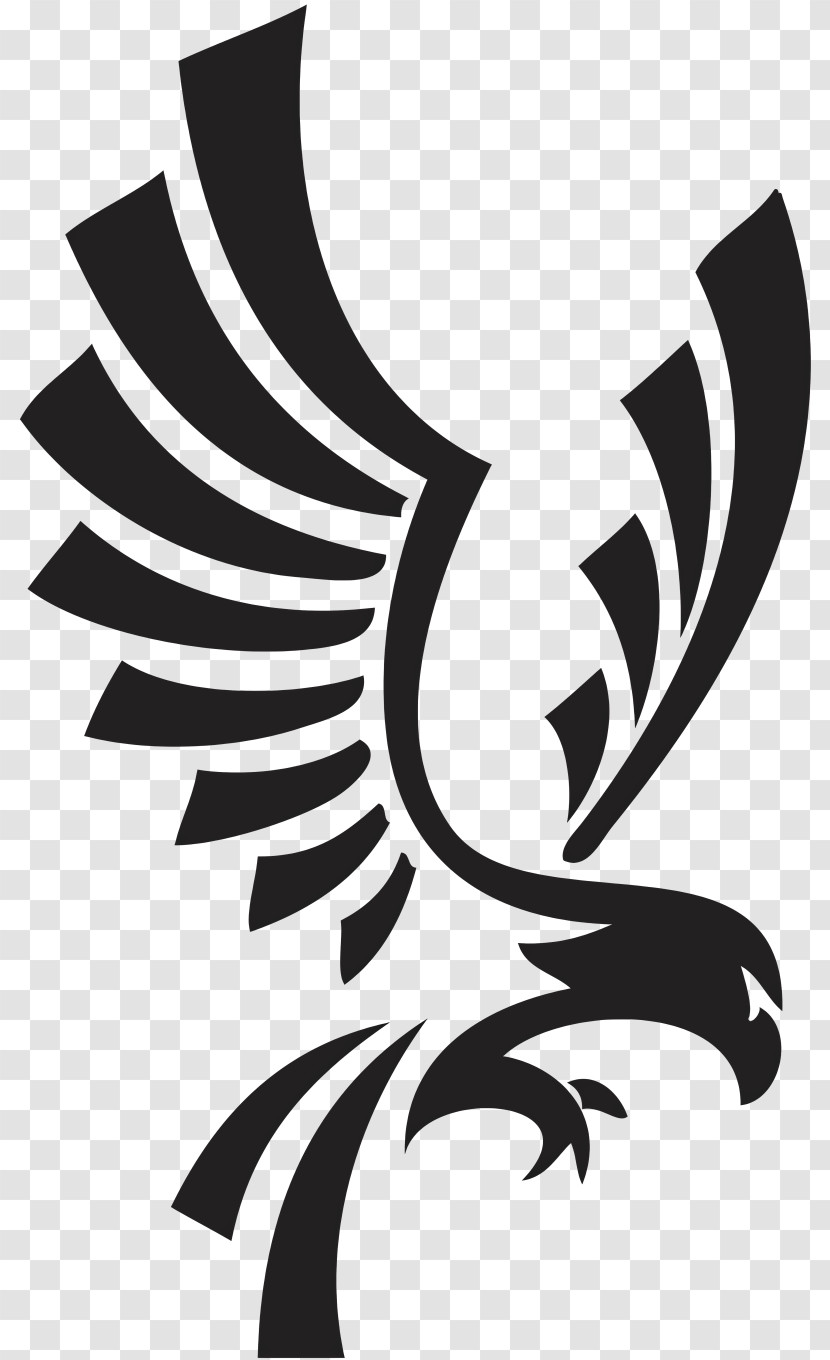 Eagles Logo - Flying Eagle Tattoo Design Illustration Transparent PNG