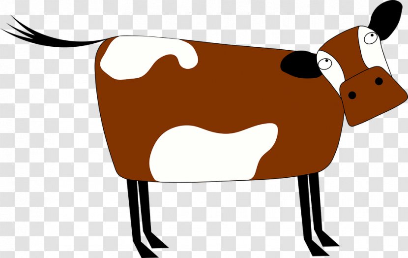 Cattle Cartoon Illustration - Yellow Cow Transparent PNG