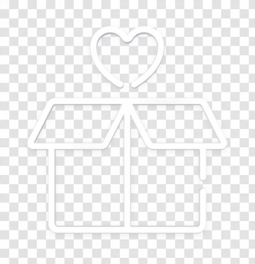 Charity Icon Gift Heart Box - Symmetry - Symbol Transparent PNG