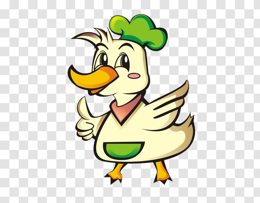 Duck Cartoon Chef Image Transparent PNG