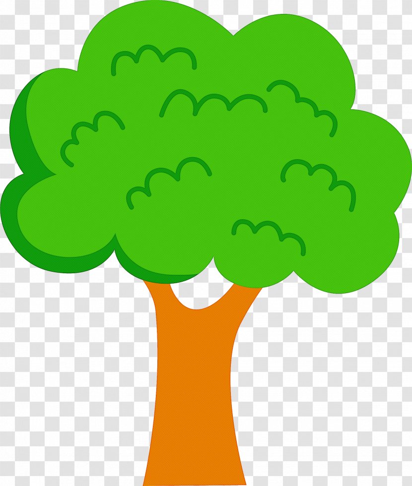 Green Clip Art Leaf Tree Plant - Symbol - Broccoli Transparent PNG