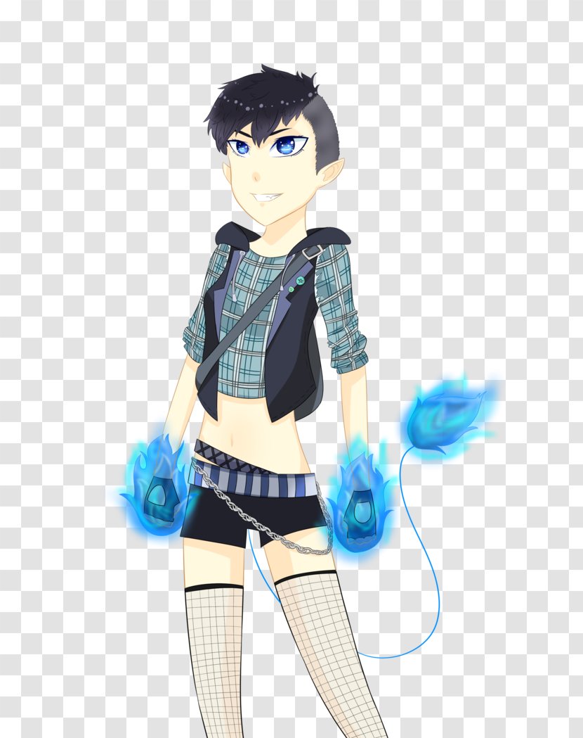 Costume Uniform Microsoft Azure Animated Cartoon - Frame - Blue Flame Transparent PNG