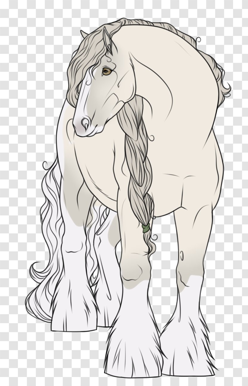 Mane Mustang Pack Animal Sketch - Heart Transparent PNG