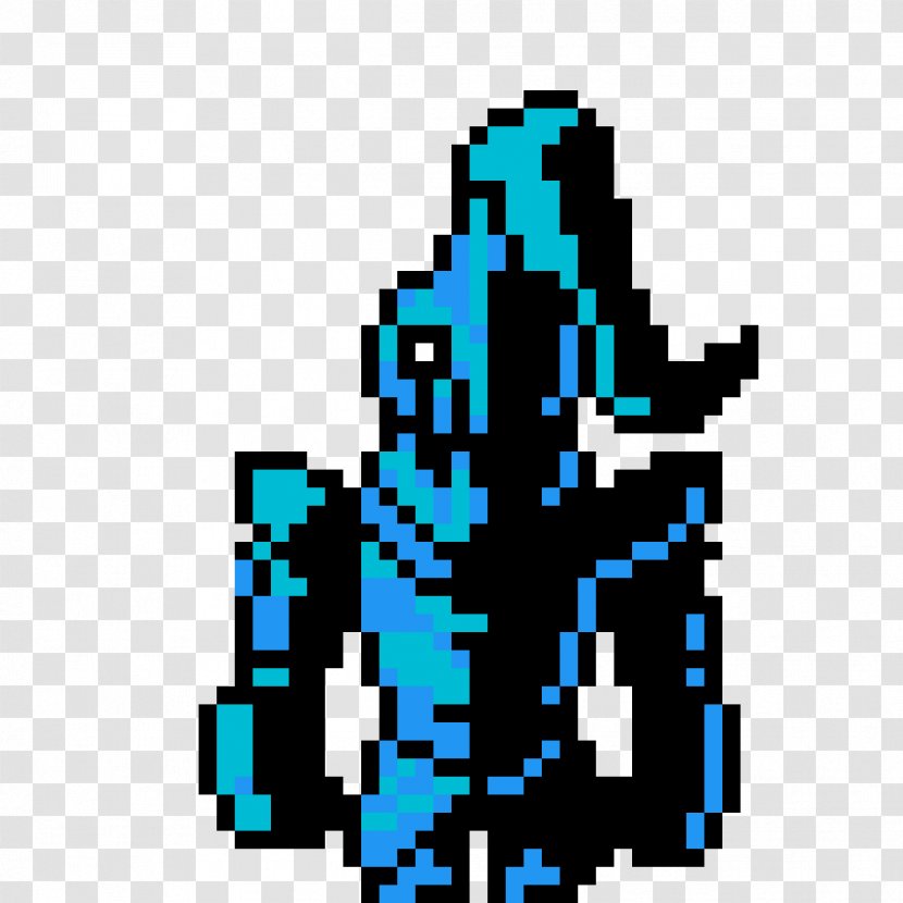 Undertale Video Game Undyne Pixel Art Sprite - Technology - Monsters Of The Midway Transparent PNG