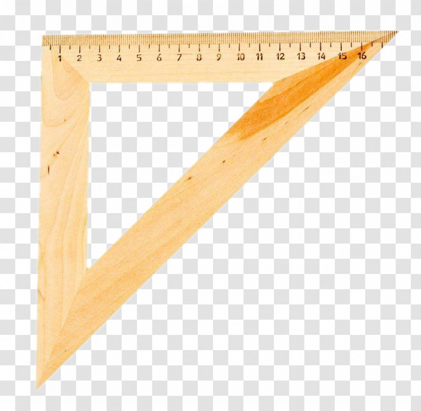Plastic Ruler Icon - Plywood - Triangle Transparent PNG