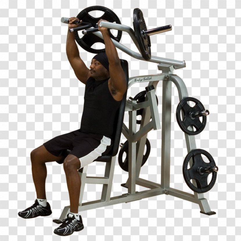 Overhead Press Bench Weight Training Exercise - Machine - Arm Transparent PNG