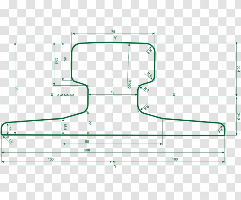 Rail Transport Crane Track Profile Light - Sulphur Transparent PNG