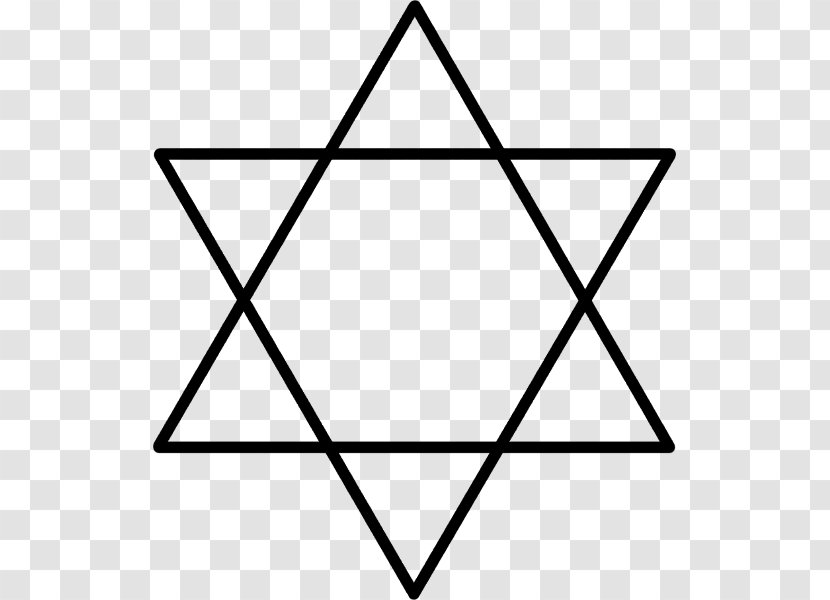 The Star Of David Hexagram Triangle Judaism - Symbol Transparent PNG