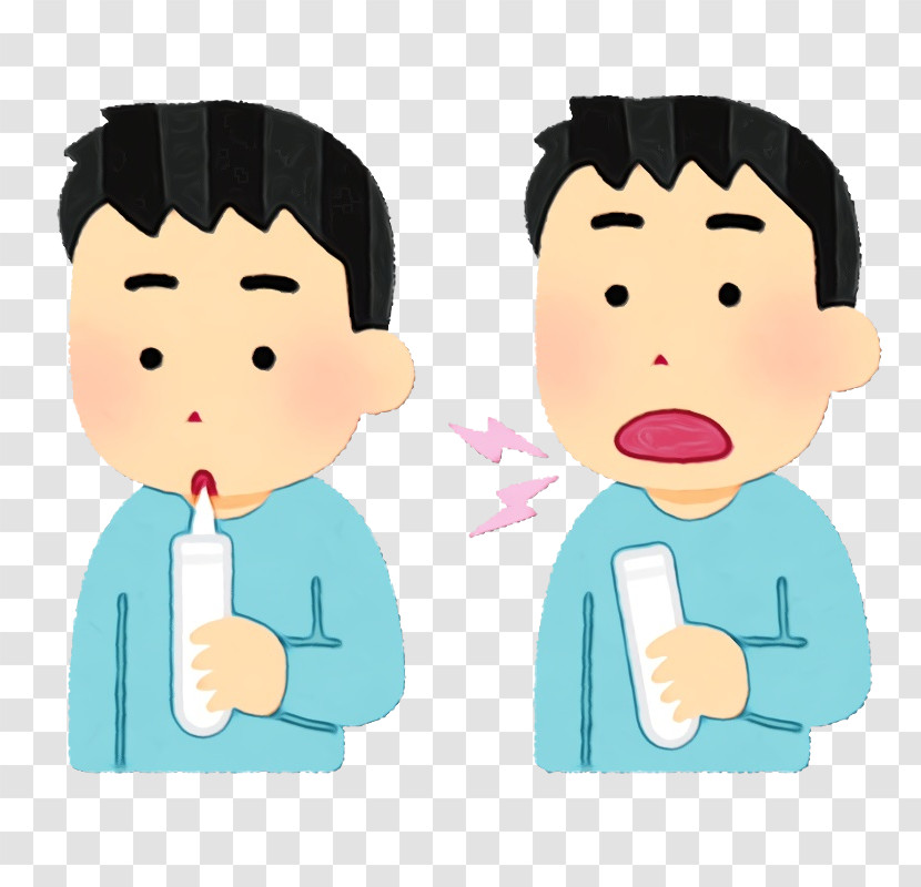 Cartoon Child Cheek Animation Finger Transparent PNG