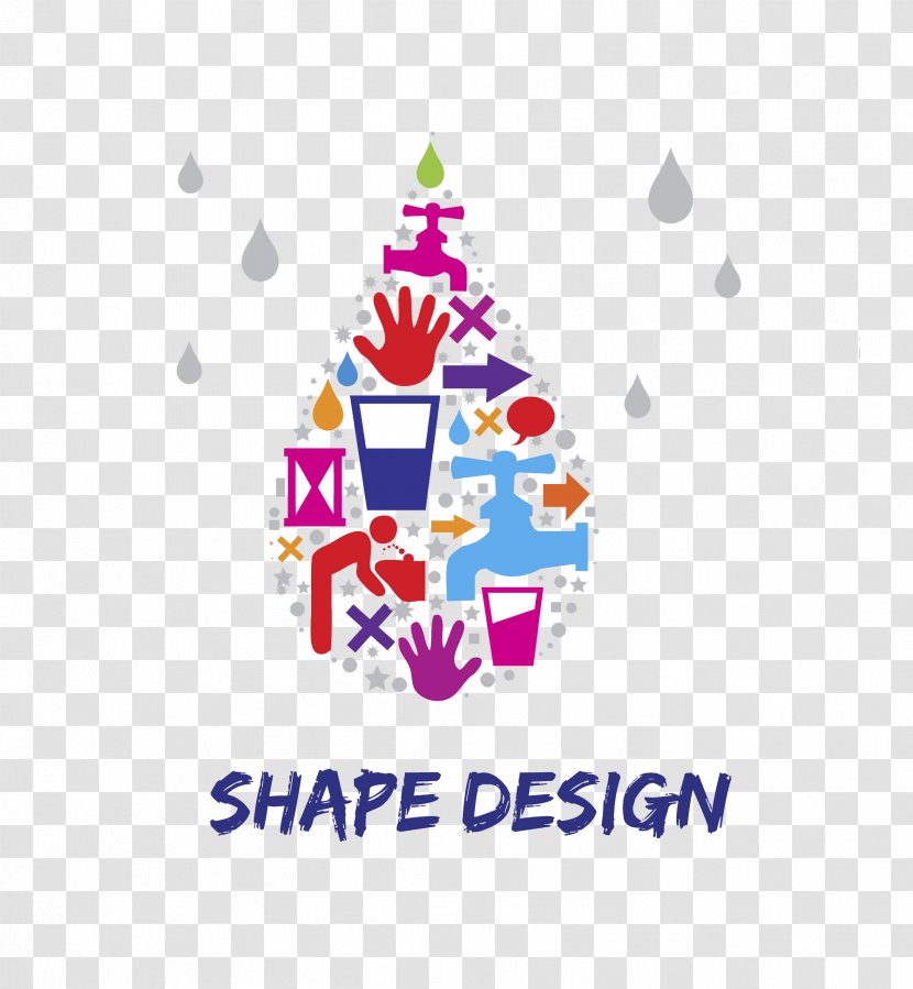 Drop Water Conservation Tap Creativity - Logo - Creative Drops Transparent PNG