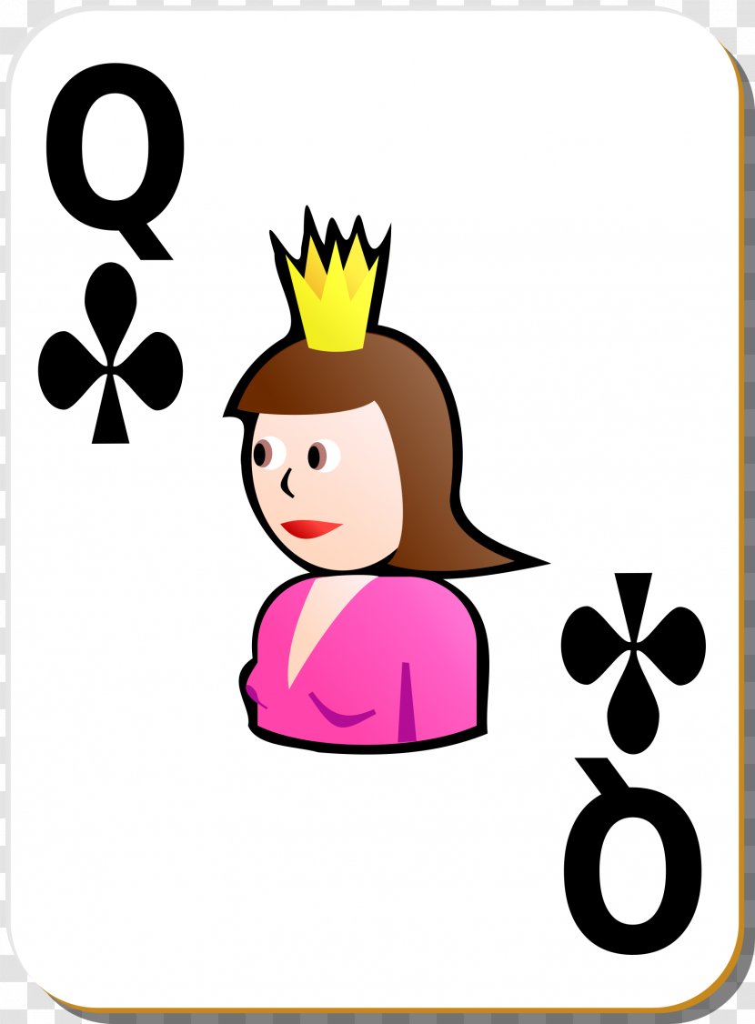 Clip Art Queen Playing Card Vector Graphics Image - Happiness Transparent PNG