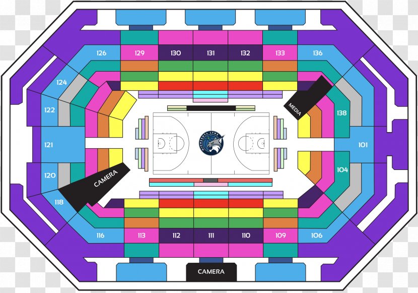 Target Center Minnesota Lynx Timberwolves Field Sports Venue - Area - Fan Festival Transparent PNG
