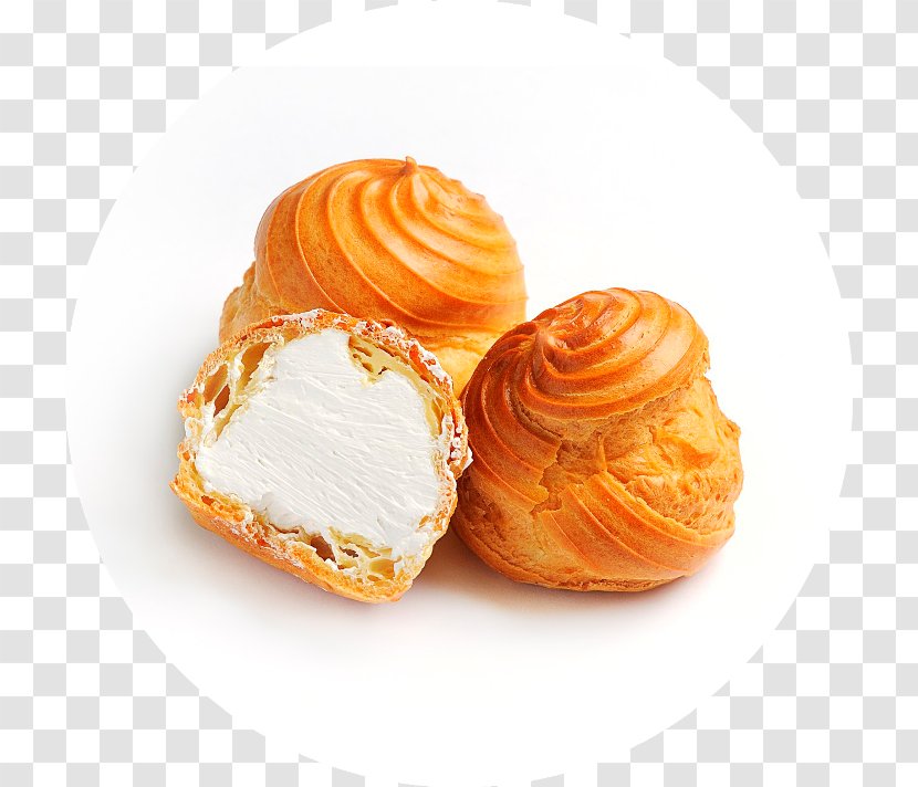 Profiterole Éclair Stuffing Cream Custard - Recipe - Milk Transparent PNG