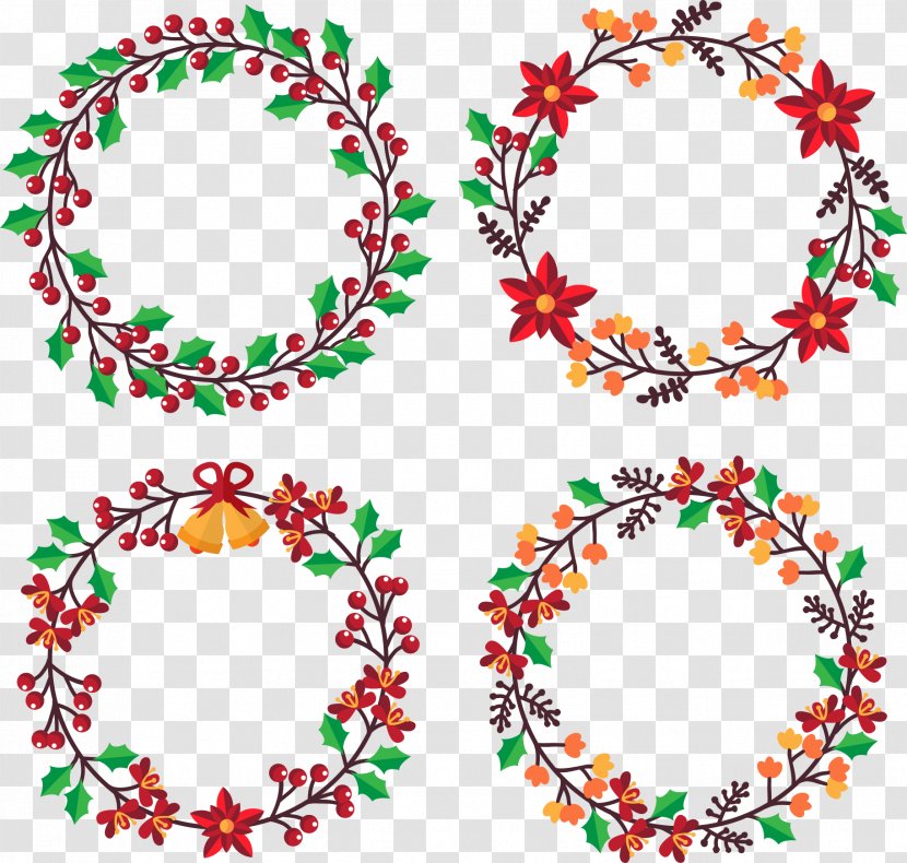 Christmas Tree Garland Clip Art - Wreath - Creative Transparent PNG