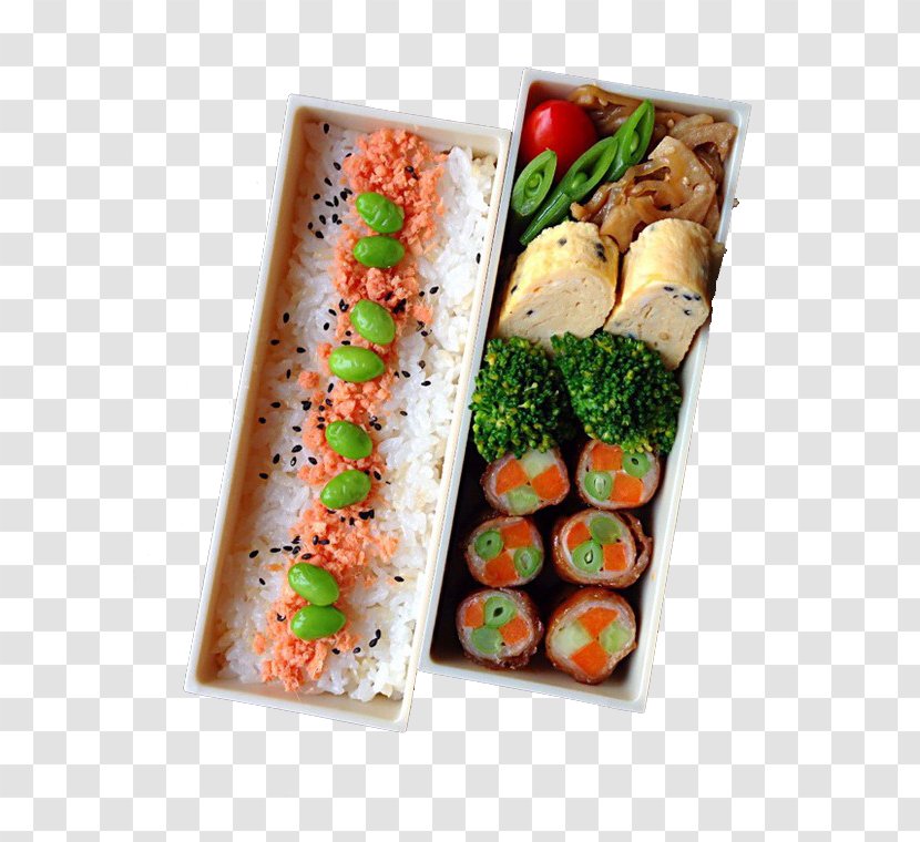 Bento Meatloaf Japanese Cuisine Vegetable Cooked Rice - Osechi - Lunch Nutrition Transparent PNG