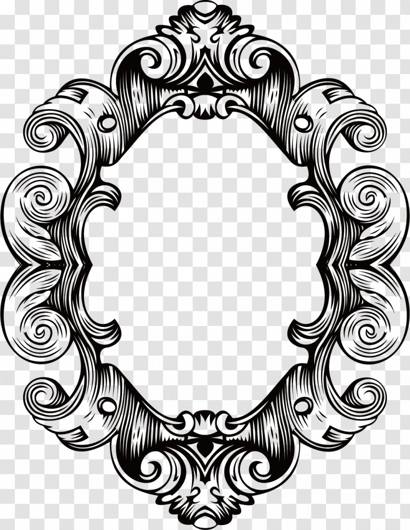 Baroque Picture Frames Ornament Royalty-free - Royaltyfree - Pretty Cute Classic Ancient Box Transparent PNG