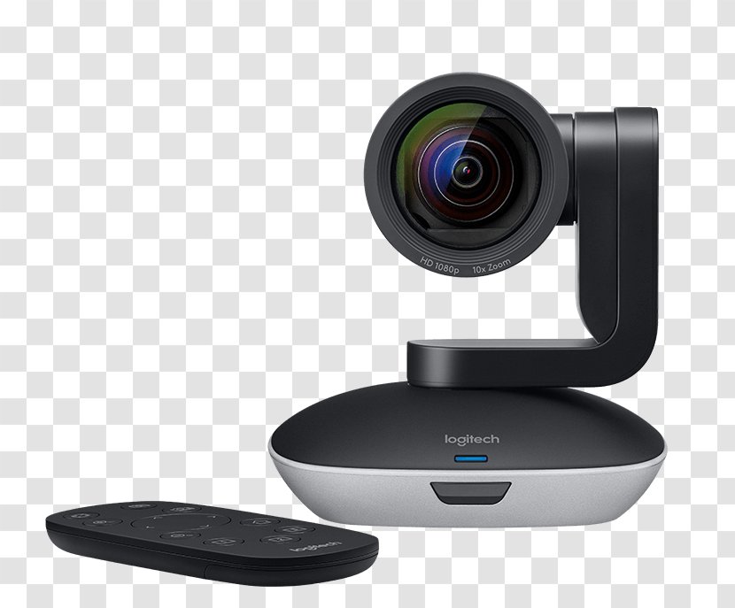 Pan–tilt–zoom Camera Full HD Webcam 1920 X 1080 Pix Logitech PTZ Pro Stand 1080p Video Cameras Transparent PNG