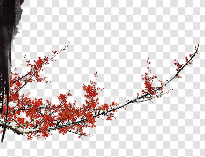 Ink Download If(we) - Tree - Plum Flower Transparent PNG