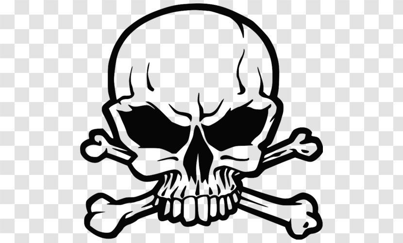 Skull And Bones Crossbones Human Symbolism Sticker Transparent PNG