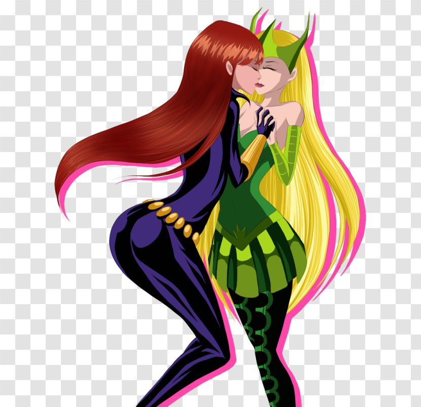 Enchantress Black Widow Loki Clint Barton Wanda Maximoff - Cartoon Transparent PNG